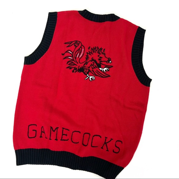 Vtg Usc Gamecocks Sweater Vest 
